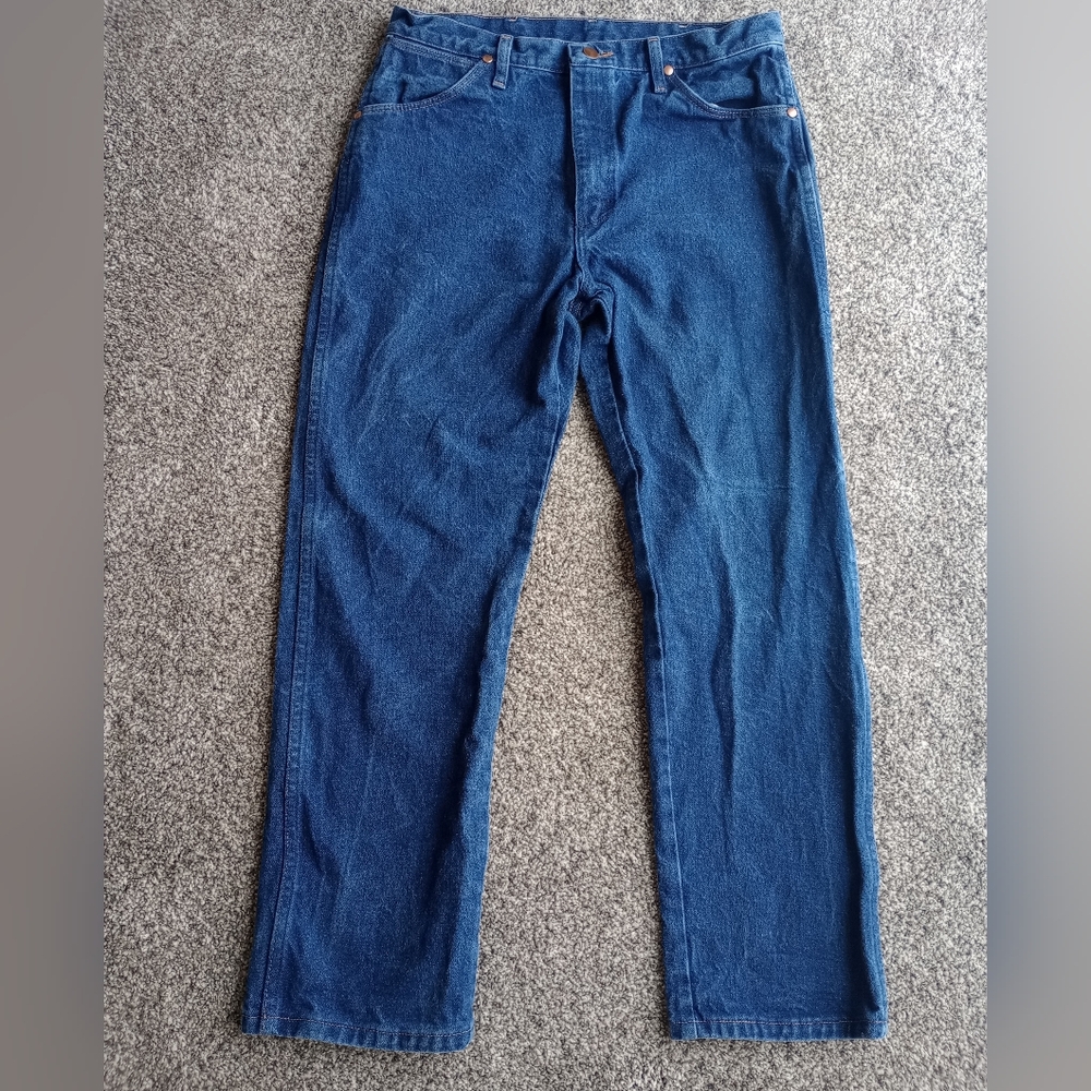 Wrangler Original Fit Cowboy Cut Blue Jeans 35x30